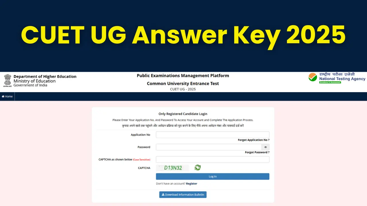 CUET UG Answer Key 2025