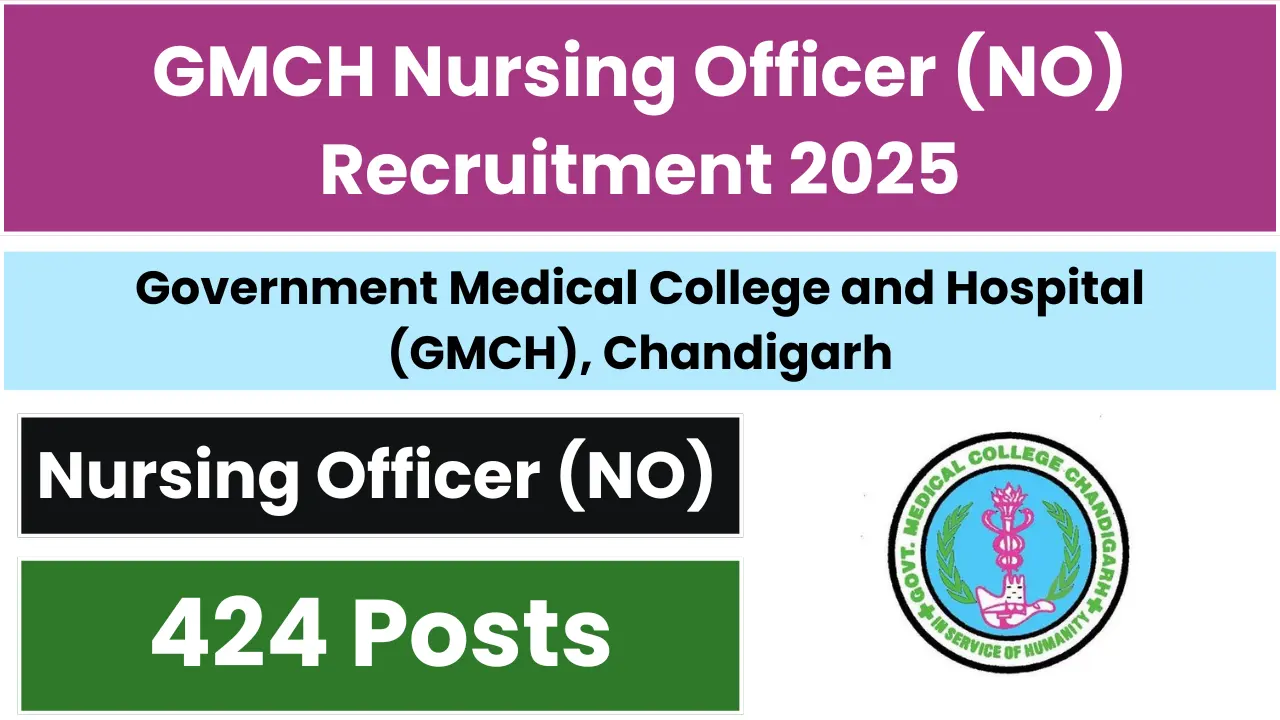 GMCH Nursing Officer (NO) Recruitment 2025