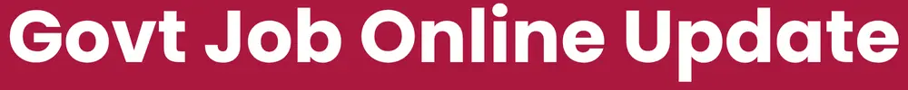 Govt Job Online Update